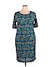 Lularoe Teal Casual Dress Size 3X - photo 1