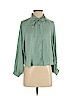 Forever 21 100% Polyester Green Long Sleeve Blouse Size XS - photo 1