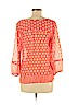 Lucky Brand Orange 3/4 Sleeve Blouse Size S - photo 2