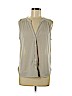 H&M 100% Polyester Ivory Sleeveless Top Size M - photo 1