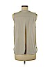 H&M 100% Polyester Ivory Sleeveless Top Size M - photo 2