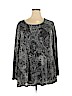 Susan Graver Gray Long Sleeve Top Size 2X - photo 1