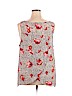 Torrid 100% Polyester Red Sleeveless Blouse Size 3X Plus (3) - photo 2