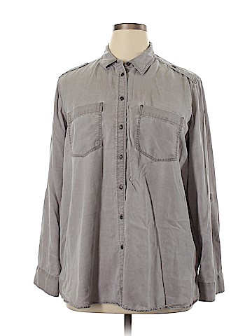 Express Long Sleeve Button-Down Shirt (view 1)