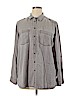 Express 100% Lyocell Tan Long Sleeve Button-Down Shirt Size XL - photo 1