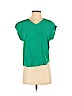Assorted Brands 100% Silk Green Short Sleeve Silk Top Size 5 - 6 - photo 1