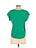 Assorted Brands 100% Silk Green Short Sleeve Silk Top Size 5 - 6 - photo 2