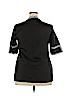 Unbranded 100% Polyester Black Short Sleeve Blouse Size XXL - photo 2