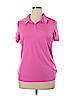 Unbranded 100% Polyester Pink Short Sleeve Polo Size XL - photo 1