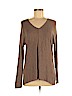 Vince. 100% Viscose Tan Long Sleeve T-Shirt Size M - photo 1