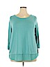 The Limited Blue 3/4 Sleeve Top Size XXL - photo 1