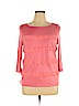 Ann Taylor LOFT Outlet Pink 3/4 Sleeve Top Size XL - photo 1