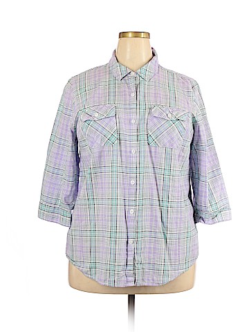 Croft & Barrow 3/4 Sleeve Button-Down Shirt (view 1)