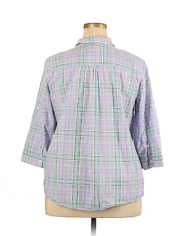 Croft & Barrow 3/4 Sleeve Button-Down Shirt (view 2)