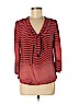 Tory Burch 100% Silk Red Long Sleeve Silk Top Size 6 - photo 1