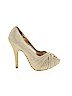 Lulu Townsend Gold Heels Size 7 - photo 1