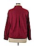 Chico's Design 100% Polyester Burgundy Long Sleeve Blouse Size XL (3) - photo 2