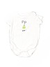 Gymboree 100% Cotton White Short Sleeve Onesie Size 0-3 mo - photo 1