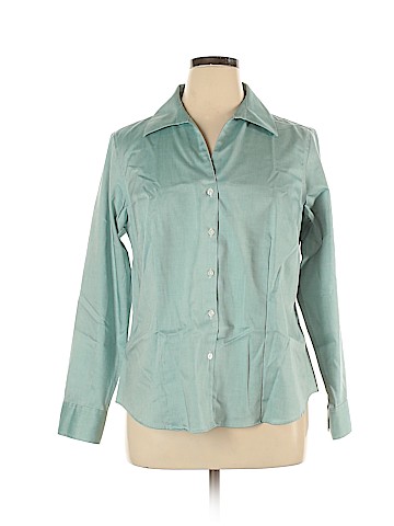 Jones New York Signature Long Sleeve Button-Down Shirt (view 1)