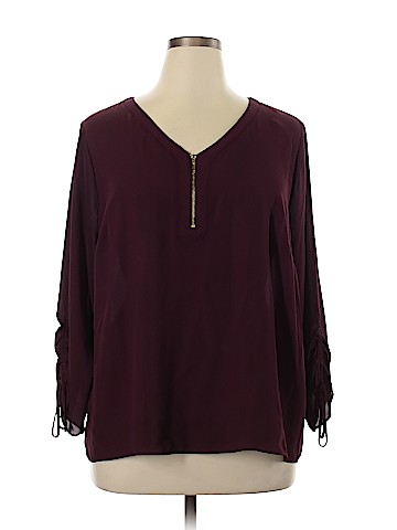 Worthington Long Sleeve Blouse (view 1)