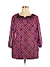 Allison Daley 100% Polyester Purple 3/4 Sleeve Blouse Size 18W - photo 1