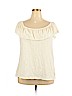 Old Navy 100% Cotton Ivory Short Sleeve Top Size XXL - photo 1