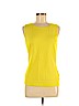 Lafayette 148 New York Yellow Sleeveless Blouse Size M - photo 1