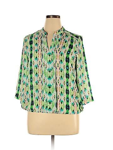 NY Collection 3/4 Sleeve Blouse (view 1)