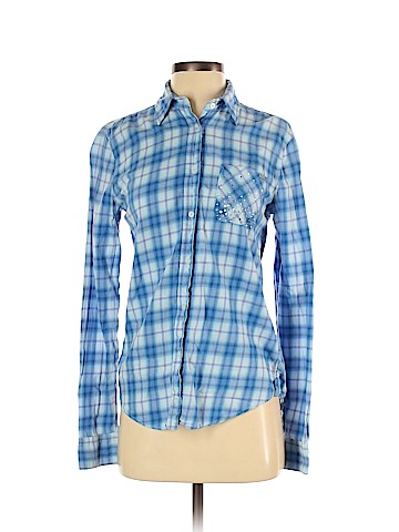 Victoria's Secret Pink Long Sleeve Button-Down Shirt (view 1)