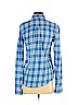 Victoria's Secret Pink 100% Cotton Blue Long Sleeve Button-Down Shirt Size S - photo 2
