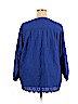 Old Navy Blue 3/4 Sleeve Blouse Size XXL - photo 2