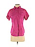 MICHAEL Michael Kors 100% Cotton Pink Short Sleeve Button-Down Shirt Size 6 - photo 1