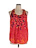 Collective Concepts 100% Polyester Red Sleeveless Blouse Size XL - photo 1