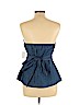 Charlotte Russe 100% Cotton Blue Tube Top Size L - photo 2