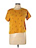 Electric Pink 100% Cotton Yellow Short Sleeve T-Shirt Size L - photo 1