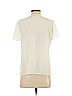 Clu 100% Silk Ivory Short Sleeve Silk Top Size S - photo 2