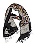 Assorted Brands 100% Wool Print Black Scarf One size - photo 1