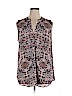 Van Heusen 100% Polyester Burgundy Sleeveless Blouse Size XL - photo 1