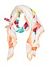 Merona 100% Polyester Print White Scarf One size - photo 1