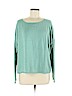 Eileen Fisher 100% Cotton Teal Pullover Sweater Size M - photo 1