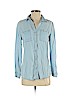Thread & Supply 100% Lyocell Blue Short Sleeve Button-Down Shirt Size S - photo 1