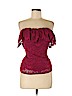 Nightcap Burgundy Short Sleeve Top Size Med (3) - photo 1