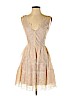 BCBGMAXAZRIA 100% Polyester Tan Casual Dress Size XS - photo 1