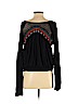 Free People Black Long Sleeve Top Size S - photo 2