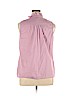 Ann Taylor LOFT 100% Cotton Purple Sleeveless Blouse Size XL - photo 2