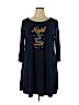 City Streets Blue Casual Dress Size XL - photo 1