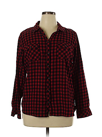 Crown & Ivy Long Sleeve Button-Down Shirt (view 1)