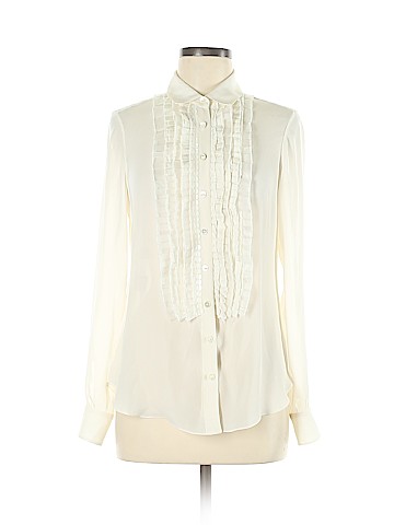 Carlisle Long Sleeve Silk Top (view 1)