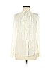 Carlisle 100% Silk Ivory Long Sleeve Silk Top Size 8 - photo 1