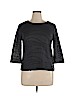Simply Vera Vera Wang Gray 3/4 Sleeve Top Size XL (petite) - photo 1